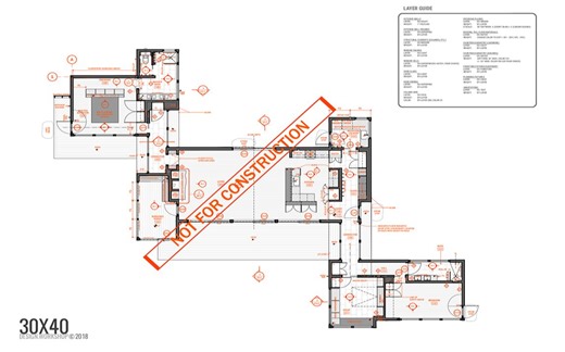 【30X40工作室】CAD画施工图的模板 油管30X40 STUDIO 施工图 精美的图纸赏心悦目