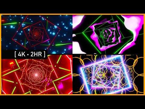 ULTIMATE TRIP: 2HR 4K Neon Visuals • 4 Stages of Color Explosion