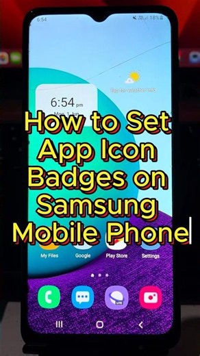 How to Set App Icon Badges on Samsung Mobile Phone #shorts