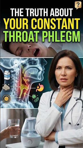 Constant Throat Phlegm Truth: Stop Mucus & Throat Clearing! 🛑 #Phlegm #Health #Mucus