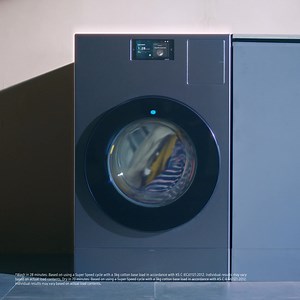 Do your laundry from wash to dry in just 98 minutes with the Bespoke AI Washer Dryer Combo, powered by Heat Pump technology with 10-star energy rating for drying performance. | Samsung