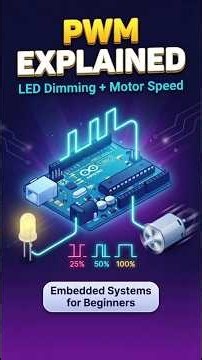 PWM in Arduino: LED Dimming and Motor Speed Control Explained | Embedded Systems for Beginners #ece