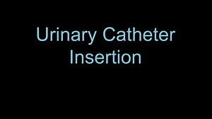 Urinary Catheter Insertion
