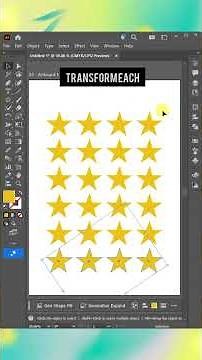 🔥 Master Transform Each Object in Adobe Illustrator Like a Pro! #shorts #trending #design
