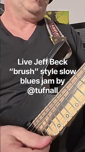 Jeff Beck “Brush” style slow blues guitar solo 100% live by pro guitarist tribute ‪@JeffBeck‬