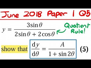FIVE Year 2 Differentiation Past Exam Questions! - Edexcel A Level Maths