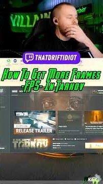 How To Get MORE Frames -FPS- In Tarkov #escapefromtarkov #tarkov