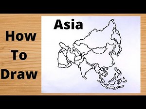 Hidden Trick to Draw The Map of Asia Continent
