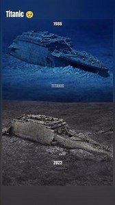 1986 vs 2022: Titanic’s Silent Decay 😢” #titanic #history #deepsea #deepsea #titanichistory #viral.