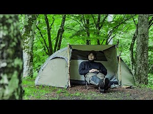 #19 Camping trip in the green：ローベンスの新作テントを担いで森の中へ - Robens , Goshawk 2 , New tents , Bushcraft