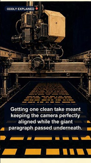 The original Star Wars opening crawl was physically filmed