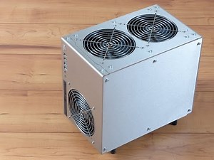 Scratch made brushed stainless steel ITX gaming case!