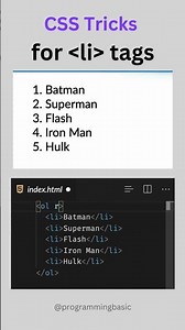 Reverse numbering of HTML list items | Ordered list with specific number