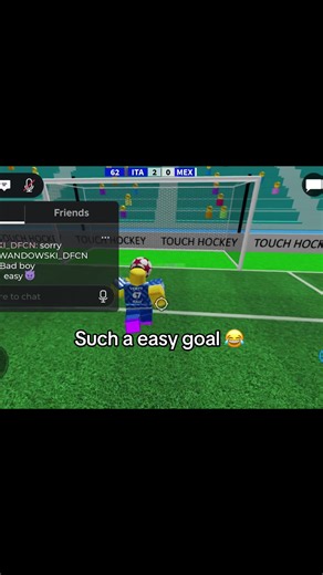 Easy goallll 😂 #ggez #trend #roblox #touchfootball #ggfrickingeasy | Roblox
