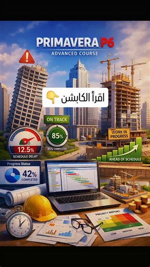 eng.safaa_adnan on Instagram‎: "تخيّل هالموقف… سويت جدول زمني لأكثر من مشروع على Primavera، وكلشي مرتب. وفجأة المدير/المالك يكلك: “أريد عرض واحد يوضحلي: منو المتقدم؟ منو المتأخر؟ شكد الانحراف؟ وبالأهم… شلون هذا الجدول يقلل الكلف ويزيد الأرباح؟” هنا يبان الفرق بين Scheduler و Planner. في كورس Primavera P6 المتقدم + Power BI ما راح تتعلم “تواريخ وبس”… راح تتعلم شلون تخلي الخطة تشتغل لصالح الربح: ✅ استغلال الموارد بشكل صحيح (Resource & Cost Loading) تعرف وين عندك تكدس عمال/معدات ووين عندك فراغ… وتع