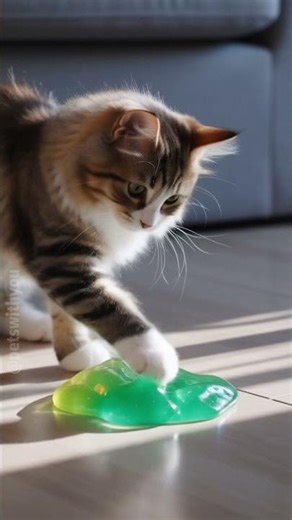 【ASMR】Pure Cuteness + Slime Sounds = Relax Heaven✨#asmr #slimeasmr #cat #cuteanimals