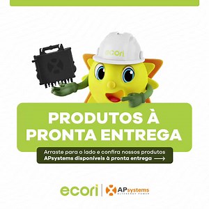  APsystems À PRONTA ENTREGA na Ecori! ✔ Confira os produtos disponíveis!  Acesse a plataforma da Ecori e faça já o seu pedido  www.ecorionline.com.br | Canal Solar - Energia Fotovoltaica | Facebook