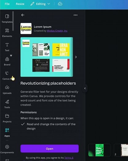 Create stunning ebook templates in minutes using Canva's Lorem Ipsum feature! 🎨