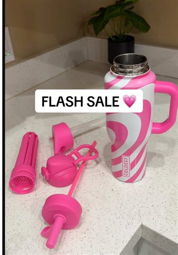 Not me finding the perfect pink tumbler on sale… 4 lids no leaks = obsessed. 💗 I now have to buy everyone in my family one because all of a sudden MY new cup is their favorite cup too 😮‍💨😭🤫 #tiktokshop #pinktumbler #Coldest #newfavorite #leakprooftumbler @Coldest