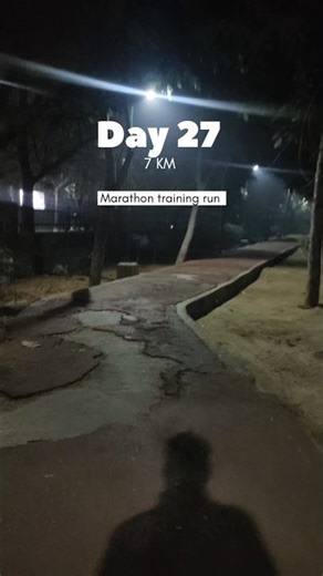 7 Km Run | Marathon training Mode on #fullmarathon #training #running #ytshorts #viral