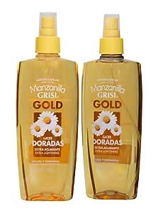 Grisi Manzanilla Hair Lotion Gold – Chamomile Hair Lightening Spray | Enhances Golden Highlights Naturally with Daily Use | Leave-In Detangler Spray for Soft, Shiny Hair | 8.4 Fl Oz, 2-Pack