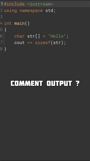 String or character array? spot the difference 🔍 #coding #quiz #programming #shorts