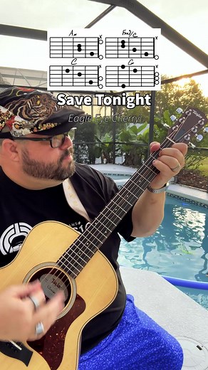 18K views · 375 reactions | Save Tonight by Eagle Eye Cherry Guitar Tutorial! Taylor Guitars #eagleeyecherry #taylorguitars #savetonight #guitar #guitarra #guitare #music #musica #chevansmusic #musician #guitartutorial #acousticcover #learnguitar #musicteacher #guitarlessons #guitarteacher #guitaristsofinstagram #easy #beginner #chords #guitarchords #guitarist #guitaristsoftiktok #guitarists #guitariste #gitaro #kitarë #kitarr #gitarre #gitar #chitarra | Chas Evans | Facebook