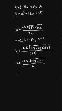 Super easy way to solve a quadratic