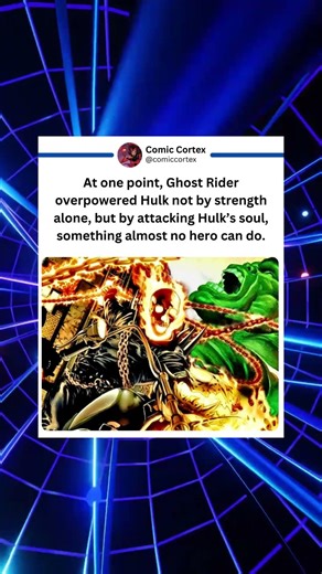 Hulk was empowered by Ghost rider. #hulk #mcu