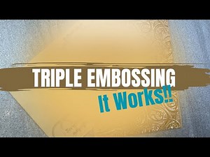 Simple DIY Greeting Cards with 3D Embossing Folders