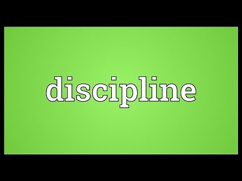 Discipline Meaning