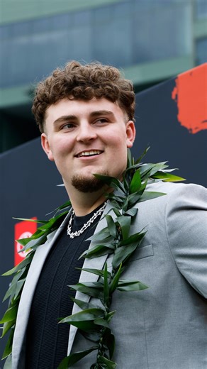 Watch as NFL draft prospects reveal which celebrity they’d cast to play themselves in a biopic. | AP