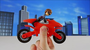 The Incredibles 2 Elasticycle & Elastigirl Vehicle Playset Action Figure