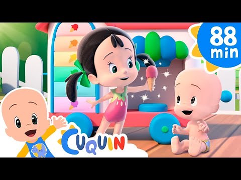El carrito de los helados 🍦 y más canciones infantiles para bebés con Cleo y Cuquín