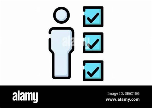 check list icon. isometric illustration of check list vector icon for web Stock Video Footage - Alamy
