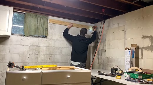 How to Secure Cabinets to a Concrete Wall Without Studs