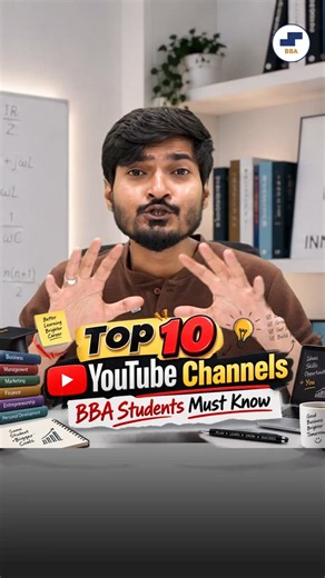 😇The Only YouTube Channels You Need For BBA🎓 #bba #university #learning