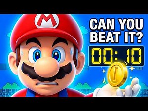 🏁 10-Second Timer Mario Bros | Wiggling and Coin Animation | Use it for Challenges! 🍄