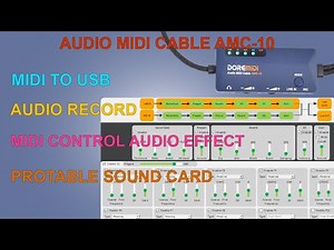【DOREMiDi】How to Use Portable MIDI and audio Recording Cable(AMC-10)