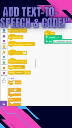 Give Your Scratch Characters a REAL Voice! 🗣️✨ #kidscoding #games #3dgamedevelopment #codeblocks