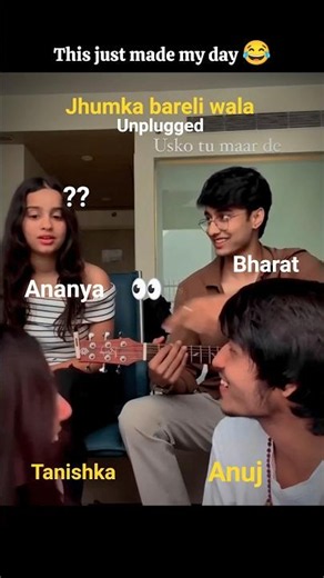 Jhumka Bareli Wala (Viral cover) 🤌 | Unplugged version | Anuj, Tanishka | #chill #vibe #explore