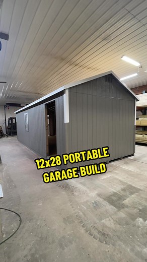 Building a 12x28 portable garage. Keep in mind this was done by a professional and working at these speeds greatly increases your risk of injury and/or pay increases. #shed #sheds #shedbuilder #theshedguy #portablebuilding #garage #builder #construction #timelapse #michigansheds #joeylift #lpprostruct #lpsmartside #bluecollar #fyp #foryourpage