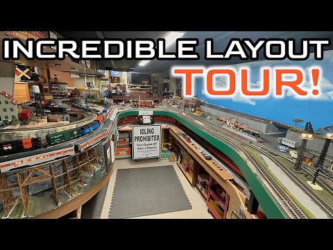 AMAZING TRAIN SET!! - We tour an incredible O scale layout
