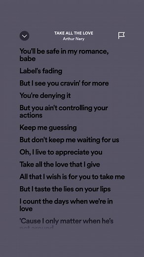 Take All The Love Lyrics - Arthur Nery