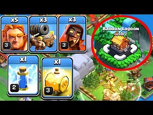 Easy Balloon Lagoon Level 2 Attack Strategy!! Clash of Clans Clan Capital Attacks Strategy