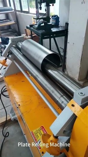 W11F NC 3-Roll Plate Roll: From Setup to Finished Cylinder (Tutorial) #factorymachine