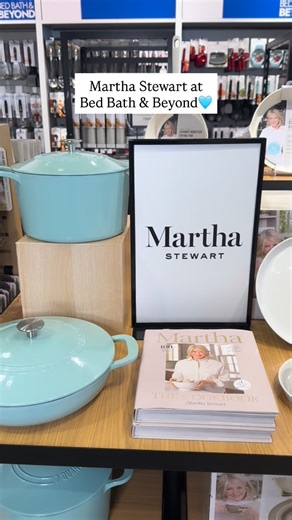 Bed Bath & Beyond on Instagram: "Everyday elegance courtesy of Martha Stewart✨🩵 Available now at Bed Bath & Beyond—online and in 4 Nashville-area stores. (And yes… more stores are coming!!)"