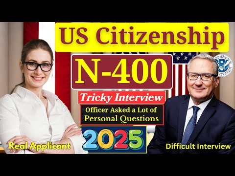2025 New, Real Interview of U.S. citizenship, Full N-400 Naturalization Interview, Small talk #n400
