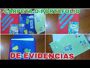 EVIDENCE PORTFOLIO WITH CARDBOARD, HOW TO MAKE AN EASY AND QUICK EVIDENCE PORTFOLIO