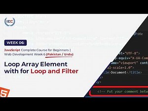 Loop Through Arrays in JavaScript | for Loop & Filter Method Explained